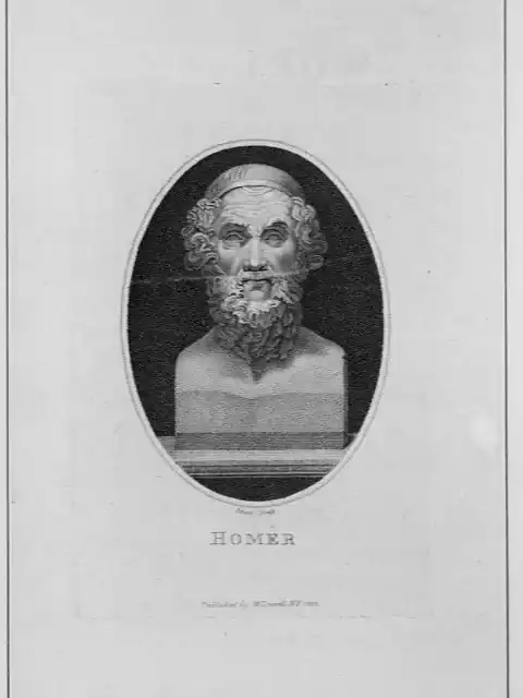 Leney's bust of Homer, annotated by the machine
